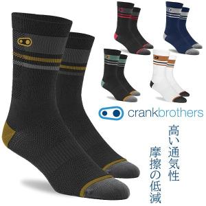 crank brothers ソックス ICON MTB SOCKS BK/ORENGE/GREEN ブラック/オレンジ/グリーン 自転車 ゆうパケット/ネコポス