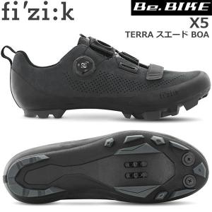 フィジーク X5 TERRA スエード BOA ダークブルー/ブラック 自転車 シューズ MTB マウンテンバイク用｜bebike