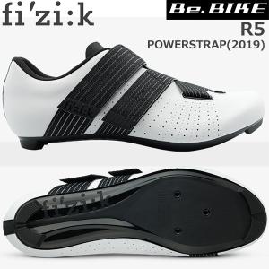 フィジーク R5 POWERSTRAP ホワイト/ブラック  自転車 シューズ ロードバイク ロード用