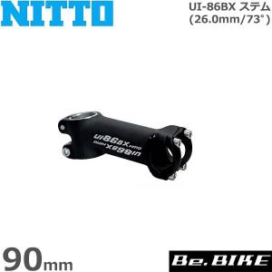 NITTO(日東) UI-86BX シュレッドレスステム (73゜) ブラック 90mm 自転車 ステム シュレッドレス｜bebike