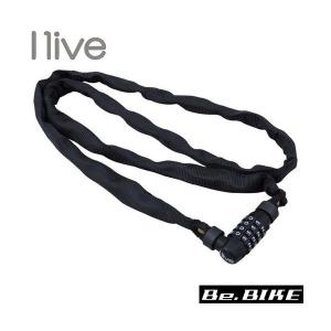 I live チェーンロック （ダイヤル） ブラック 自転車 鍵 ロック｜bebike