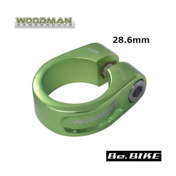 WOODMAN デスグリップ グリーン 28.6 自転車 シートクランプ 爆買