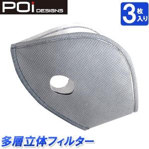 POi TOUR MASK用 多層立体フィルター(3枚セット) マスク