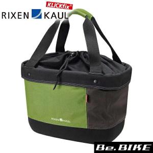 RIXEN & KAUL ショッパーアリンゴ 17L グリーン/ブラウン 自転車 バスケットバッグ｜bebike
