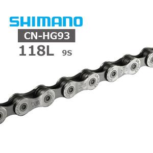 シマノ CN-HG93 118L 9スピード HG チェーン ICNHG93118I 自転車 チェーン 9S アンプルコネクトピンタイプ｜bebike