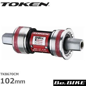 TOKEN TK8670CM ISO/カンパ BB 68-102 クロモリ軸 自転車 ボトムブラケット(スクエア)｜bebike