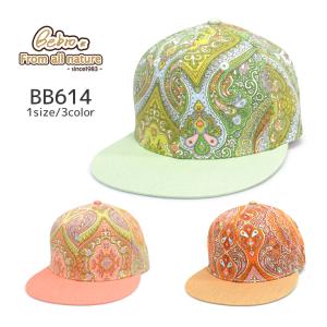 BB614 ベースボール キャップ ペイズリー柄 Bebro（ビブロ）｜bebro-online