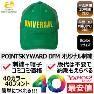 1個から簡単オリジナル刺繍の帽子作成 POINT SKYWARD（ポイントスカイワード） DFM 8カラー 格安 短納期 高品質｜bebro-online