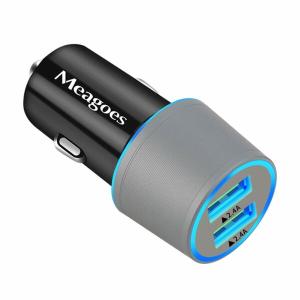 Meagoes USBカーチャージャー 2.4A急速2ポートシガーソケットチャージャー for iPhone XR/XS/XS Max/iPhone X/8｜beck-shop