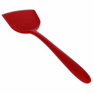 Utoolmart 焼きヘラ シリコンヘラ 耐熱シリコン 赤色 鉄板焼き 道具 もんじゃヘラ 業務用 文字焼き 耐熱性ノンス