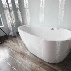 AooHome 防カビ シャワーカーテン 透明 120x180cm 防水