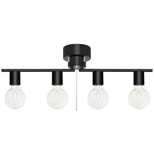 Haian Support シーリングライト 4灯 スポットライト 天井照明 E26 LED電球対応  角度調節 折り畳み可 吊り下げ照明