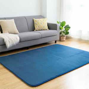 VK Living カーペット ラグ ラグマット 絨毯 135×185cm 洗える 滑り止め付 防ダニ 抗菌 防臭 1年中使えるタ
