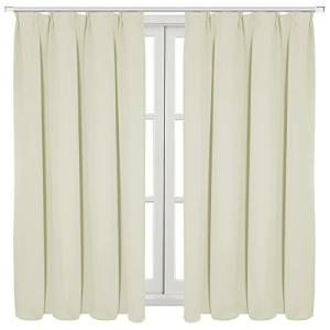 Vamcheer カーテン 1級遮光 幅100x丈135cm 2枚組 遮光 断熱 防寒 防音カーテン ドレープカーテン UVカット 昼夜目隠