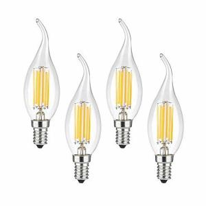KY LEE シャンデリア球 レトロ電球 E12口金 6W ハロゲン電球相当 2700K 電球色 非調光対応 360度発光 全方位広配光