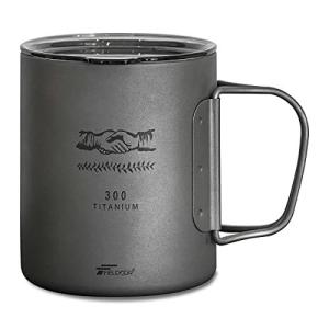 Fieldoor チタンマグカップ 300ml 飲み口蓋付き 目盛り付き 収納袋付き 折りたたみハンドル 直火 クッカー キャ 最安値 価格比較 Yahoo ショッピング 口コミ 評判からも探せる