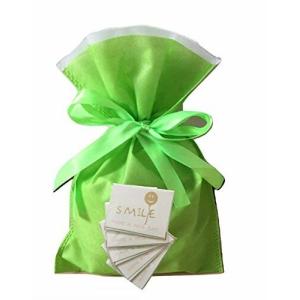 （pipinowa）ラッピング 袋 5枚 セット 簡単 包装 プレゼント 用 (ライムグリーン, S)