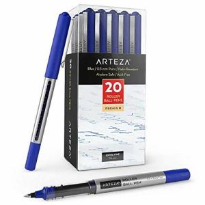 Arteza ローラーボールペン 20本パック バレットジャーナル用0.5mm 青 リキッドインクペン ライティング メ