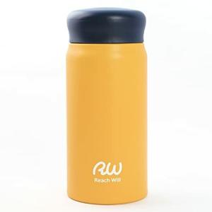 Reach Will魔法瓶 水筒350ml 軽量 真空2重構造ステンレスマグボトル 保温保冷 イエロー RAB-35MYE