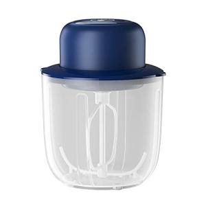 Yoshinaya 生クリーム収納ケース ミルク泡立て器付き 電動ミキサー ホイップクリーム ブルー シリコン
