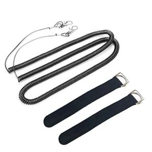 DFsucces 釣り竿 尻手ベルト ロープ付き スパイラルコード