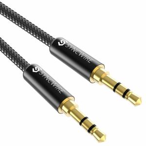 Syncwire 2m オーディオケーブル ナイロン Auxケーブル 標準3.5mm ステレオミニプラグ 車/iPhone/Androidス｜beck-shop