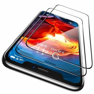 CASEKOO iPhone 11 / iPhone XR 用 ガラスフィルム ガイド枠付き 2枚セット 日本旭硝子製 全面保護フィル｜beck-shop