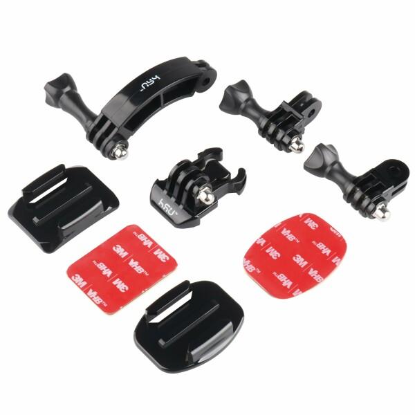 HSU ヘルメットマウント アクセサリーセット アクションカメラマウントキット GoPro Hero...