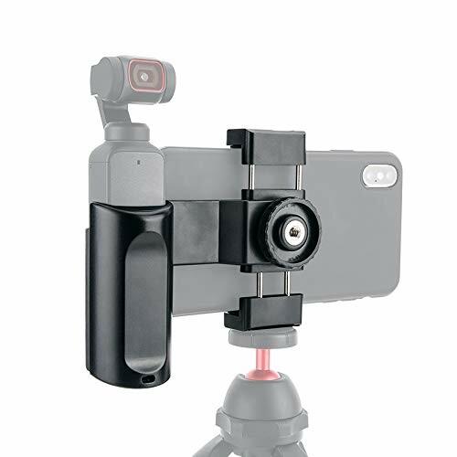 JJC グリップ OSMO Pocket 2 / OSMO Pocket 適用 マイク と LEDフ...