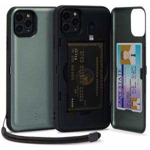 TORU CX PRO iPhone 11 Pro ケース カード 収納背面 3枚 カード入れ カバ― (ライトニング アダプタ, スト｜beck-shop