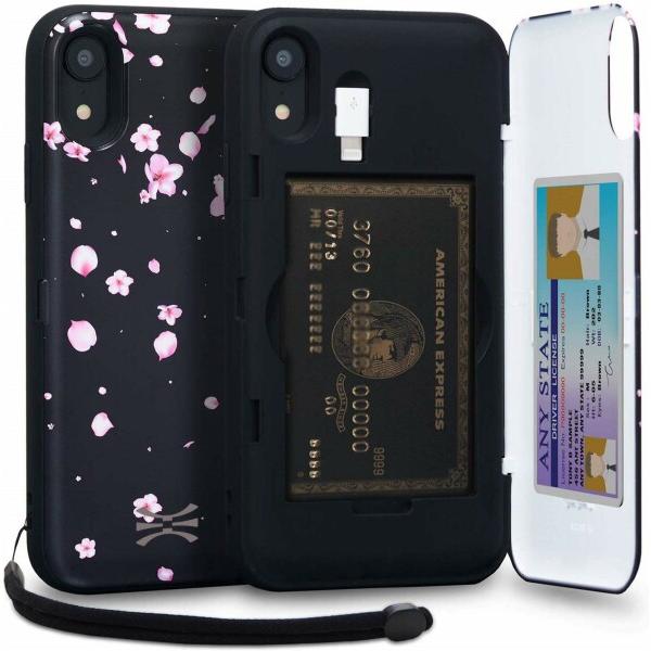 TORU CX PRO iPhone Xr ケース パターン カード 収納背面 3枚 カード入れ カ...