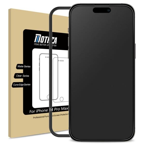 Mothca アンチグレア iPhone 14 Pro Max対応 ガラスフィルム 強化ガラス 液晶...