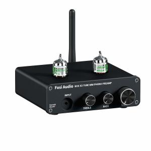 Fosi Audio BOX X3 5654W フォノ 真空管プリアンプ MMフォノグラフ用ターンテーブルプリアンプ Bluetooth 5｜beck-shop