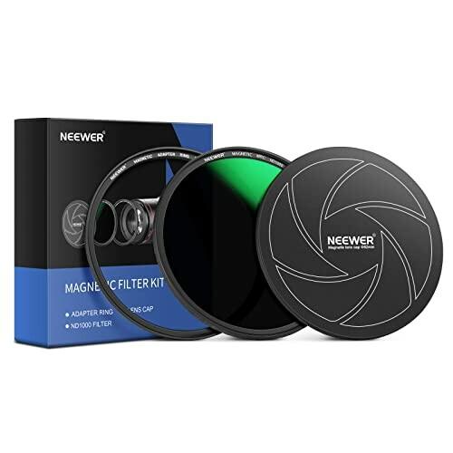 NEEWER 82mm 3-in-1 マグネットNDフィルターセット 1秒吸着 ND1000フィルタ...