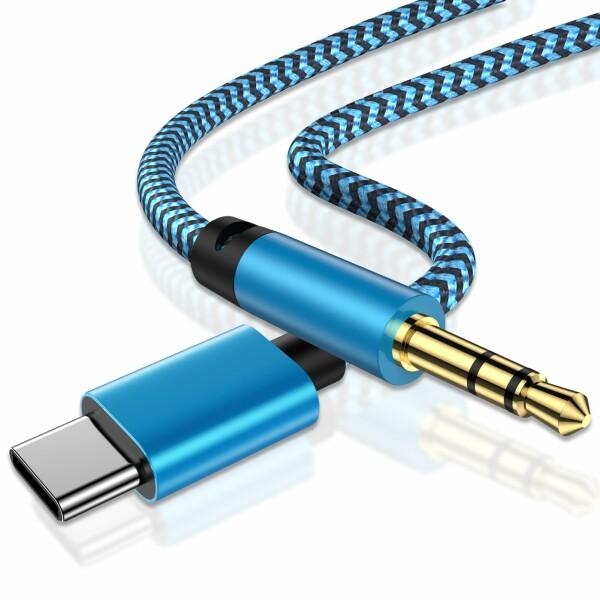 USB Type-C to 3.5mm 変換ケーブル DAC搭載 オーディオケーブル Hi-Fi ヘ...