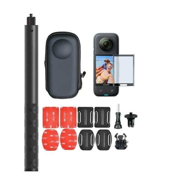 Fotoleey Insta360 One X3 用アクセサリー キット、自撮り棒 + ポータブル ...