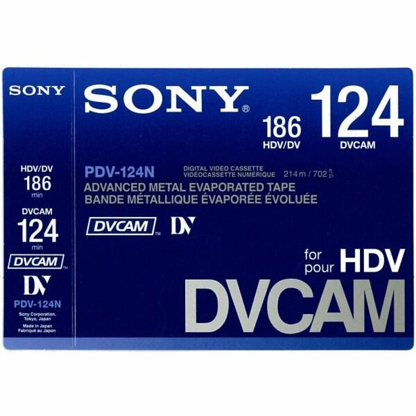 SONY PDV-124N DVCAM for HDV カセットテープ(メモリ無し)