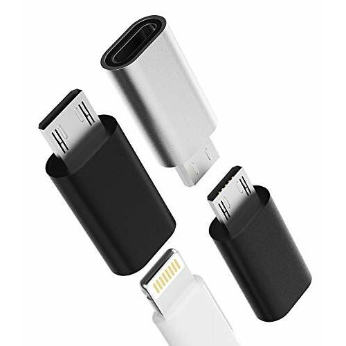 Micro usb 変換アダプタ(3個セット)ライトニング メス Micro usb マイクロusb...