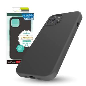 Simplism シンプリズム iPhone 13 (Cushion) MagSafe対応 シリコンケース TR-IP21M-SCMS-BK