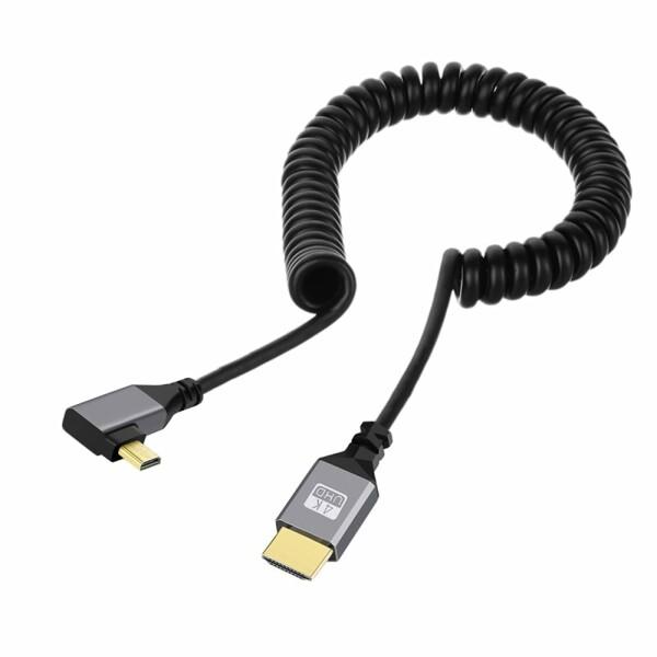 NFHK マイクロ HDMI 2.0 男性 HDMI 男性 4 K 60 hz ストレッチ ケーブル...