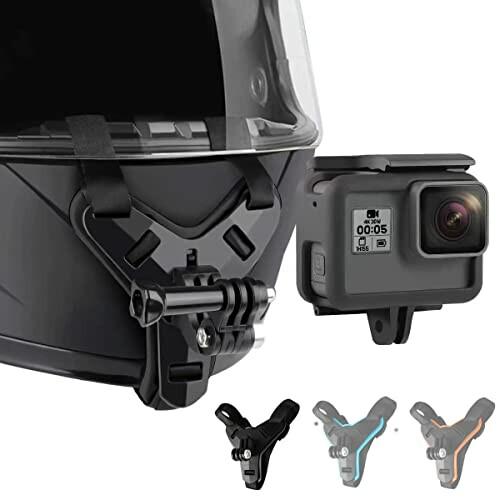 Lupholue オートバイ ヘルメット あごストラップ マウント GoPro Hero 11、10...