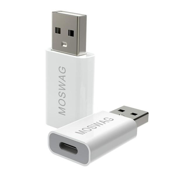 MOSWAG USB C 女性 - USB 男性アダプタ 2 個入り、USB C - USB アダプ...