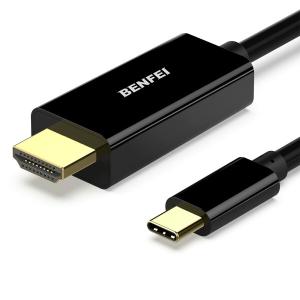 BENFEI 3m USB Type C - HDMI ケーブルタイプC to HDMI 変換アダプタ Thunderbolt 3/4 互換 iPhone 15 Pro/Max, MacBook Pr