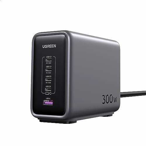 UGREEN Nexode 300W 充電器  PD3.1対応 5ポート同時急速充電 4 USB-C...