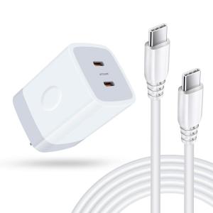 急速充電器iPhone 15充電器 40W Type cポート*2 USB-Cケーブル1.83m*1本付き USBコンセント type c充電器 ACア｜BECKSHOP