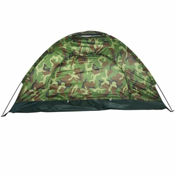屋外テントカモフラージュキャンプテントUV保護防水2人用テントキャンプハイキングピクニック