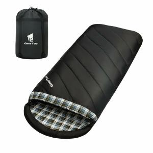 Geer Top 寝袋 ワイドサイズ 幅広 100cm 冬用 シュラフ 大きいサイズ コンパクト 丸洗い可能 暖かい -