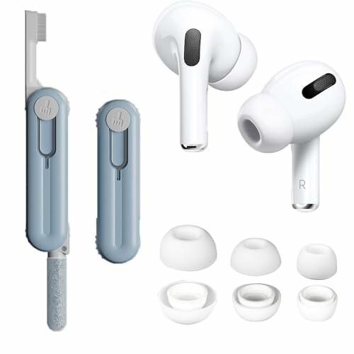 (3ペア)Airpods Pro用交換用イヤーチップ、ノイズリダクションホールとクリーナーキット付き...