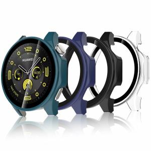 SimpeakHuawei Watch GT 4 46mm 対応 ケース カバー PCフレーム+強化ガラスフィルム 一体型全面保護 耐衝