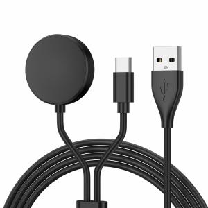 120CM 長さ 2-in-1 USB C 充電スタンド Galaxy Watch6 充電器&amp;Galaxy Watch5 充電器&amp;Galaxy Watch4 充電器, USB C型 充